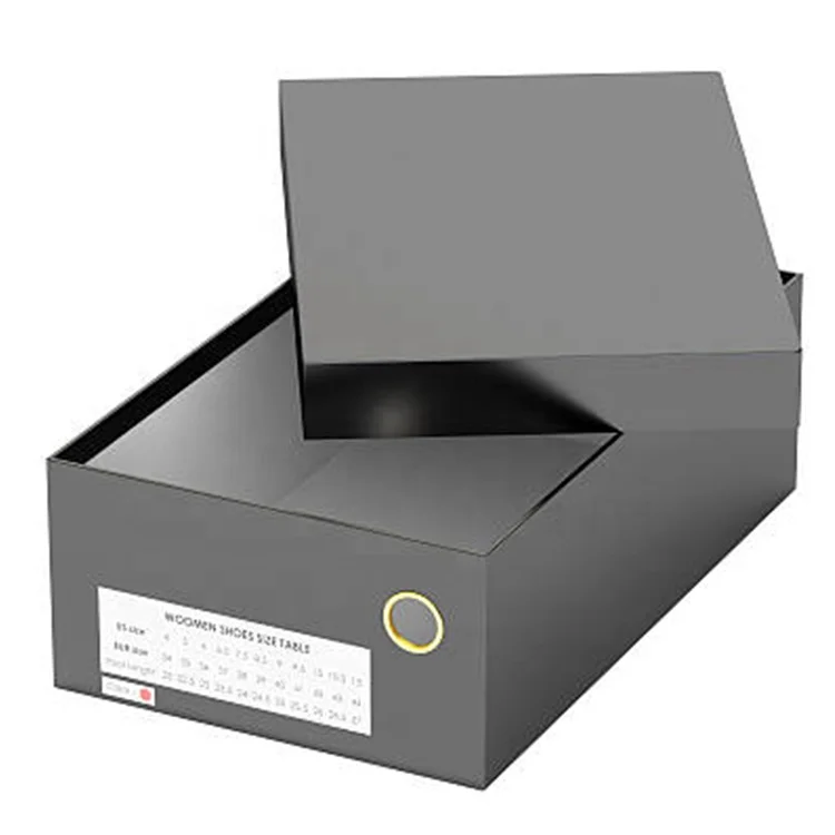 Custom made cardboard shoes box rigid box for shoes packaging