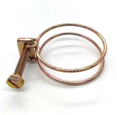 
High demand export products carbon steel double wire hose clamp 
