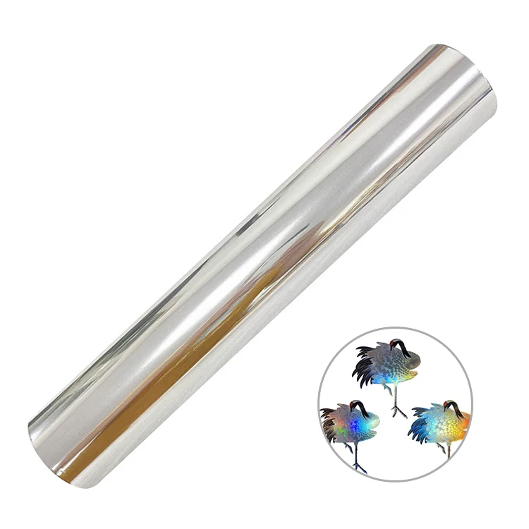 Self Adhesive Cold Peel Digital Silver Gold Golden Color PET DTF Foil Metalized Film For Fabric Coating