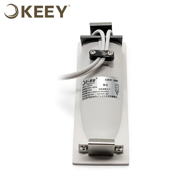 2021 keey hot sale rectangle stairs wall light indoor led 3w white stair lights led step L3144