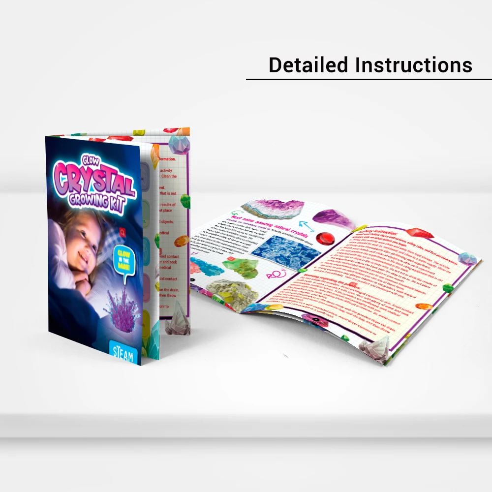 2022 new arrivals kids non-toxic safety glow crystal growing science kit funny STEM boy & girl toys