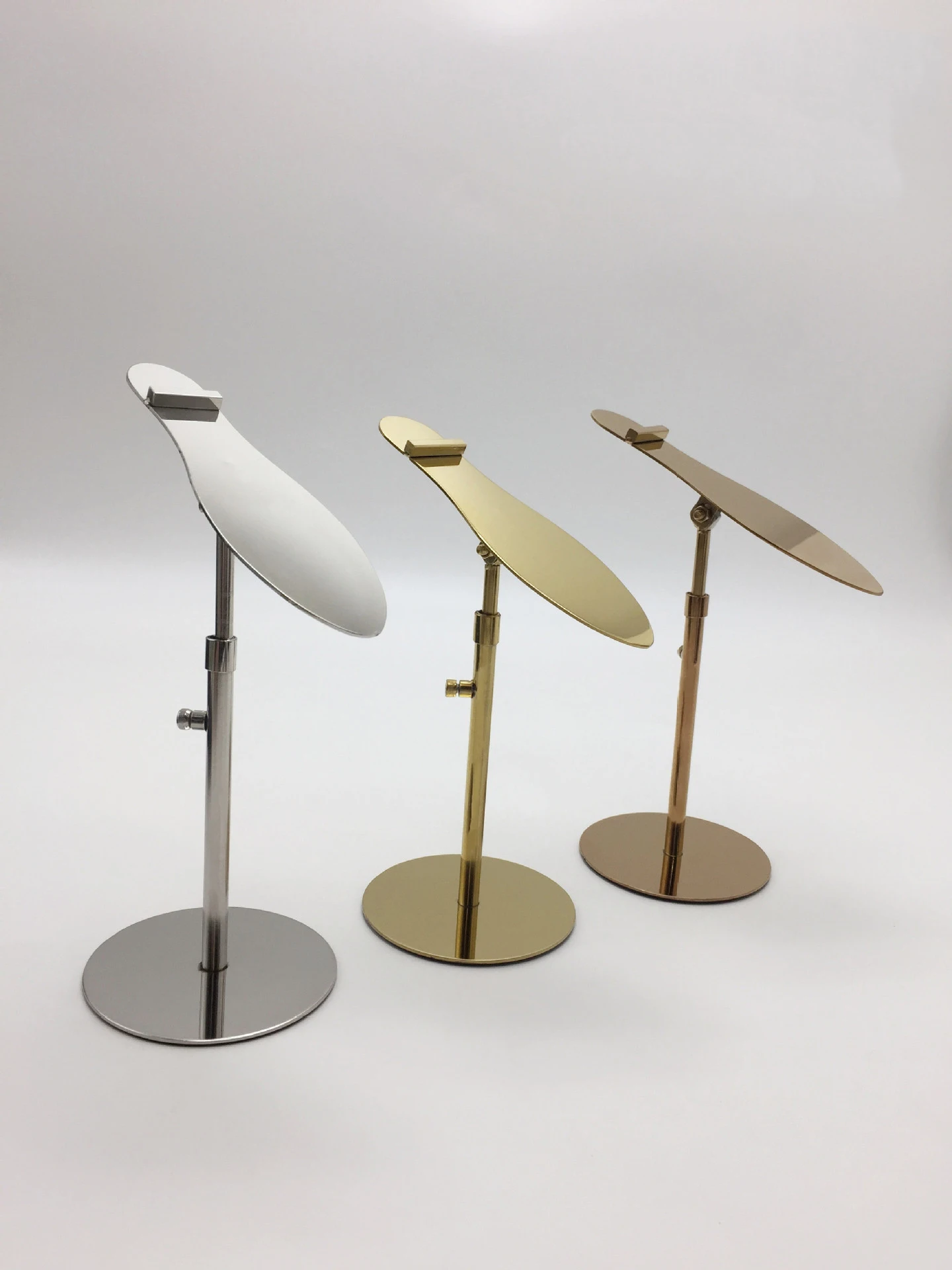 Custom High Quality Double Metal Stainless Steel Shoes Display Stand