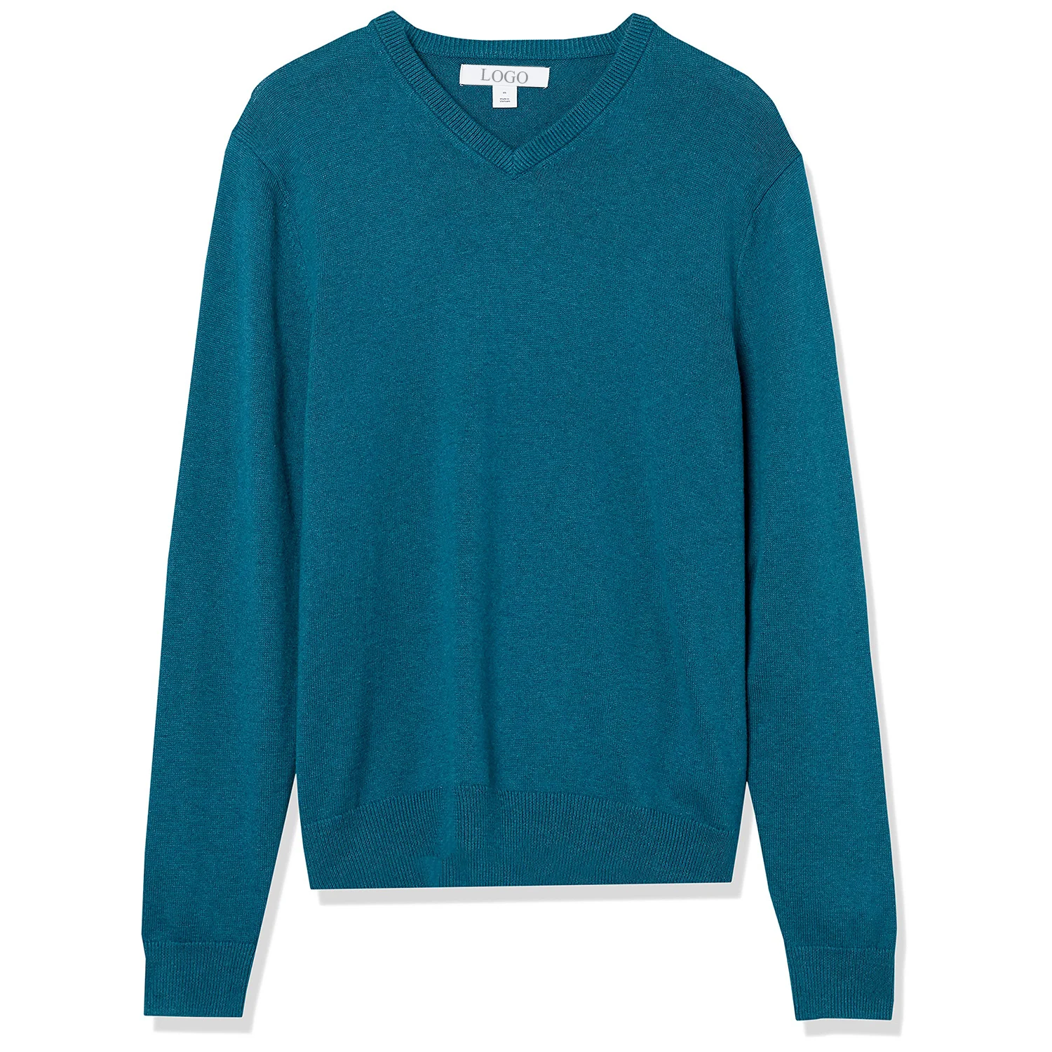 Shinesia OEM Men Plain Sublimation Wool Cotton V Neck Knit Jumper Custom Winter Pullover 100% Cashmere Knitted Sweater  for Men