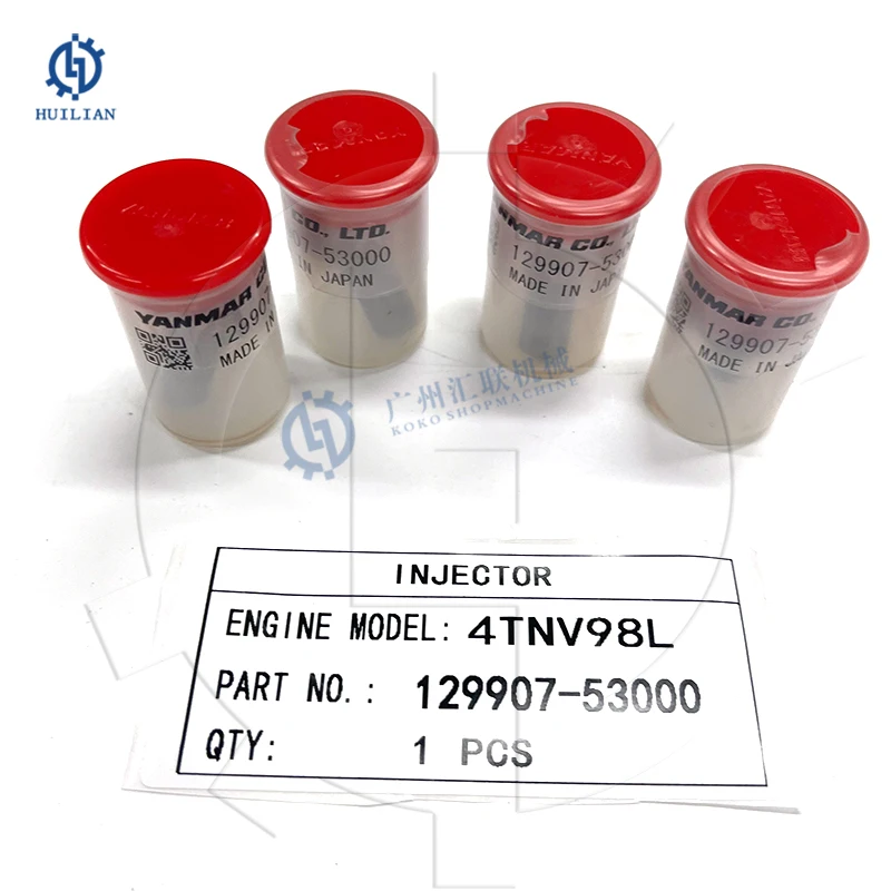 129907-53000 12990753000 Diesel Engine Injector 4TNV98L Fuel Injector for Yamma-r Excavator Engine Spare Parts