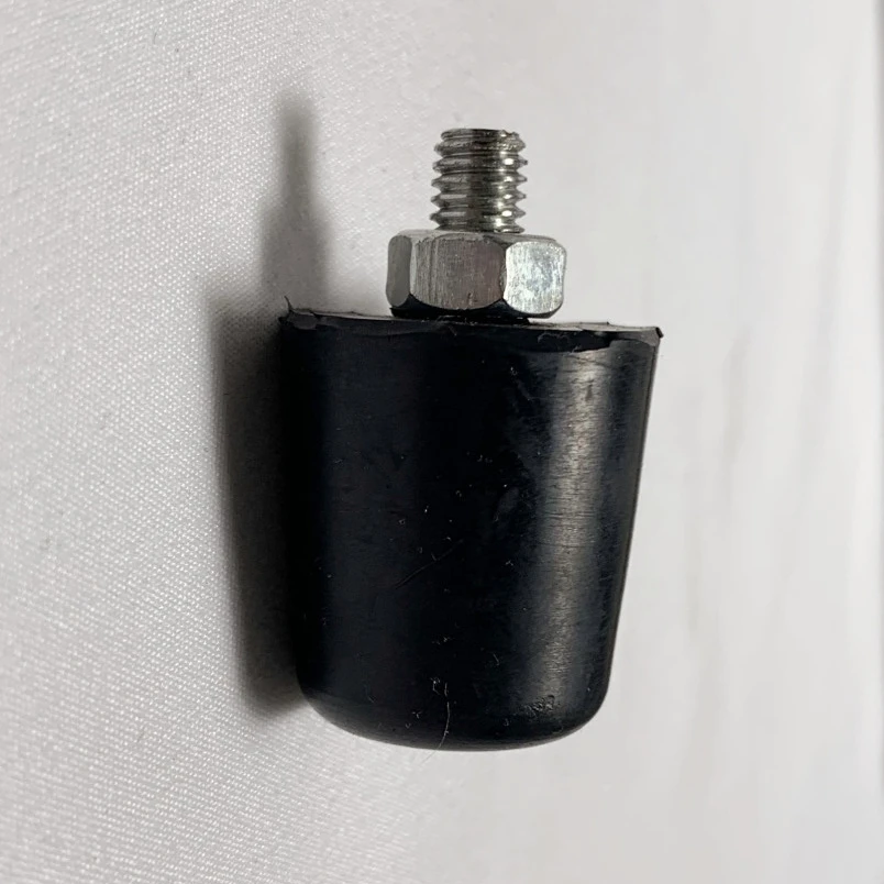 Protective Shield Flexible Accordion Rubber Cushion Buffer Pad Size L 18mm H 35mm THK 20mm Round Rubber Buffer