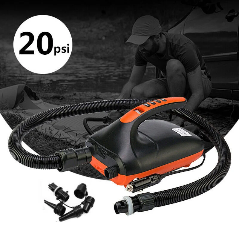 20 Psi Sup Pump Quick-fill 12v Sup Electric Air Pump For Inflatable Tent,Kayaks,Water Sports Float