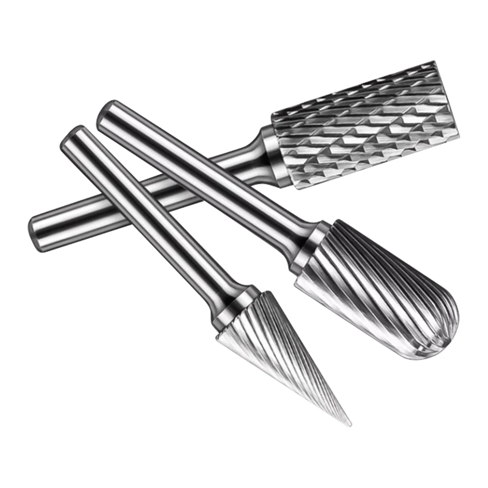 Lanke Tungsten steel carbide rotary file tungsten steel grinding head milling cutter tungsten single and double Rotary Burrs