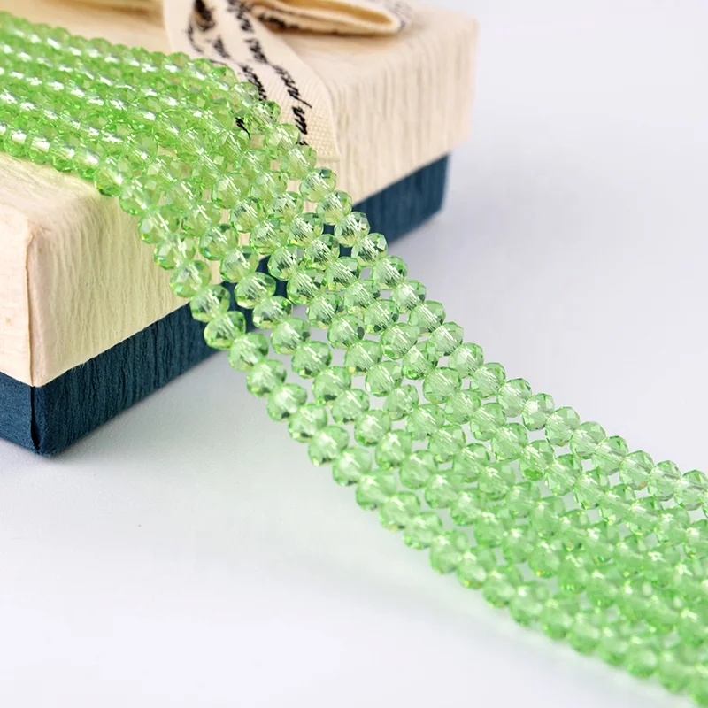 Colorful Glass Beads Crystal Jewellery Rondelle Beads