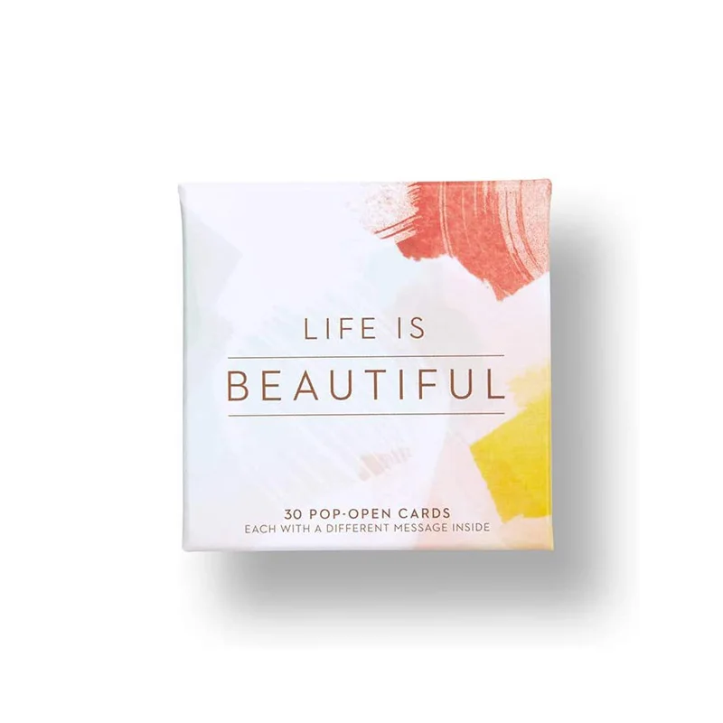 ThoughtFulls 30 открытых карт, каждый с разными вдохновляющими сообщениями внутри карты viedo открытые карты