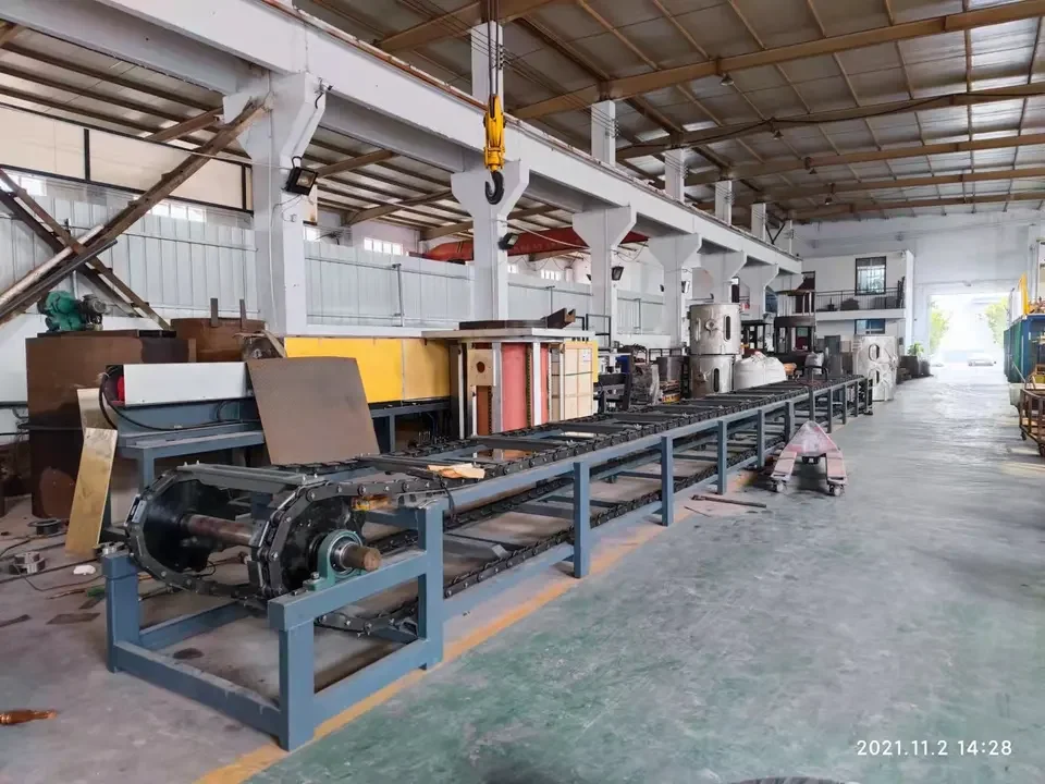 Luoyang hongteng copper furnace ingot line copper ingot automatic continuous casting machine 5T per day