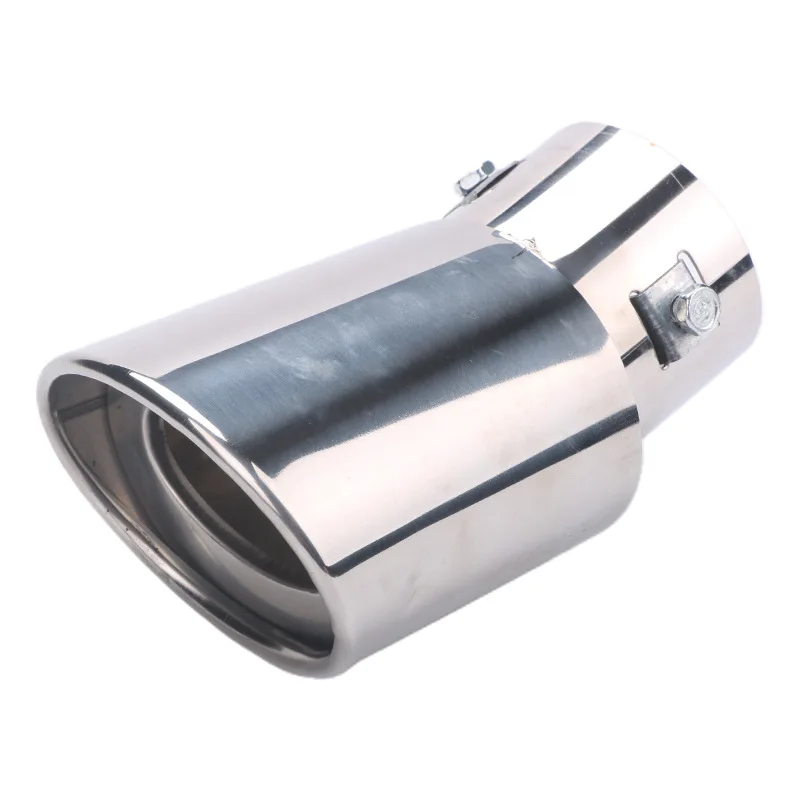 Car Auto Exhaust Muffler Tip Stainless Steel Pipe Chrome Trim Rear Tail Throat