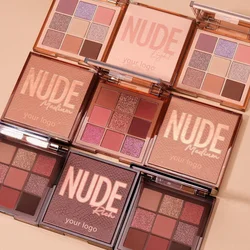 Custom Your Own Brand Nude Eye Shadow Palette High Pigment Vegan Makeup Eyeshadow Palette Private Label