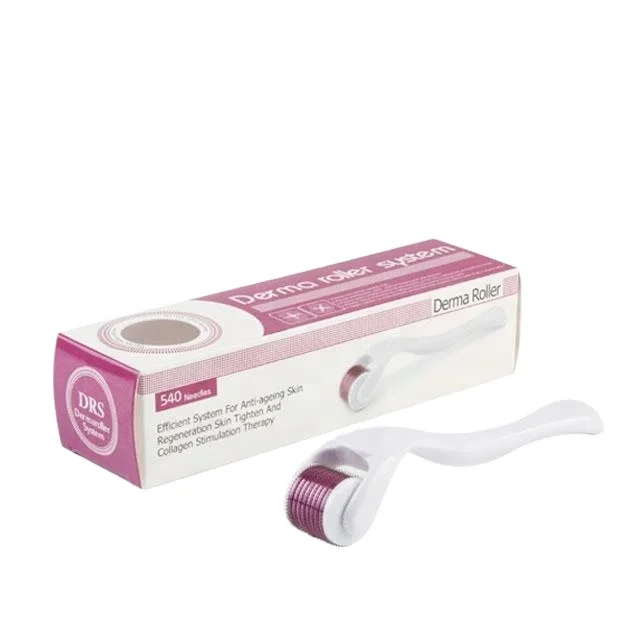 Titanium 0.5 mm Noiseless Chinese 540 Derma Needle Jade Roller Device Facial MassagerMicrocurrent Face Skin Care