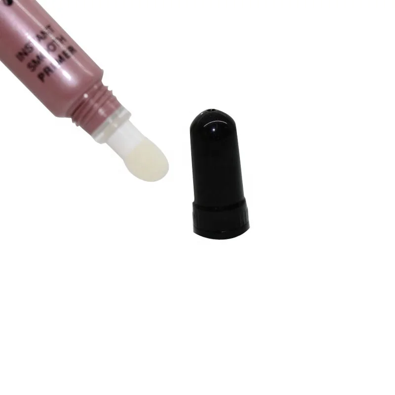 Hot sale Dia19 empty Plastic cosmetic tube with brush applicator cosmetic packaging lip gloss tube custom tube