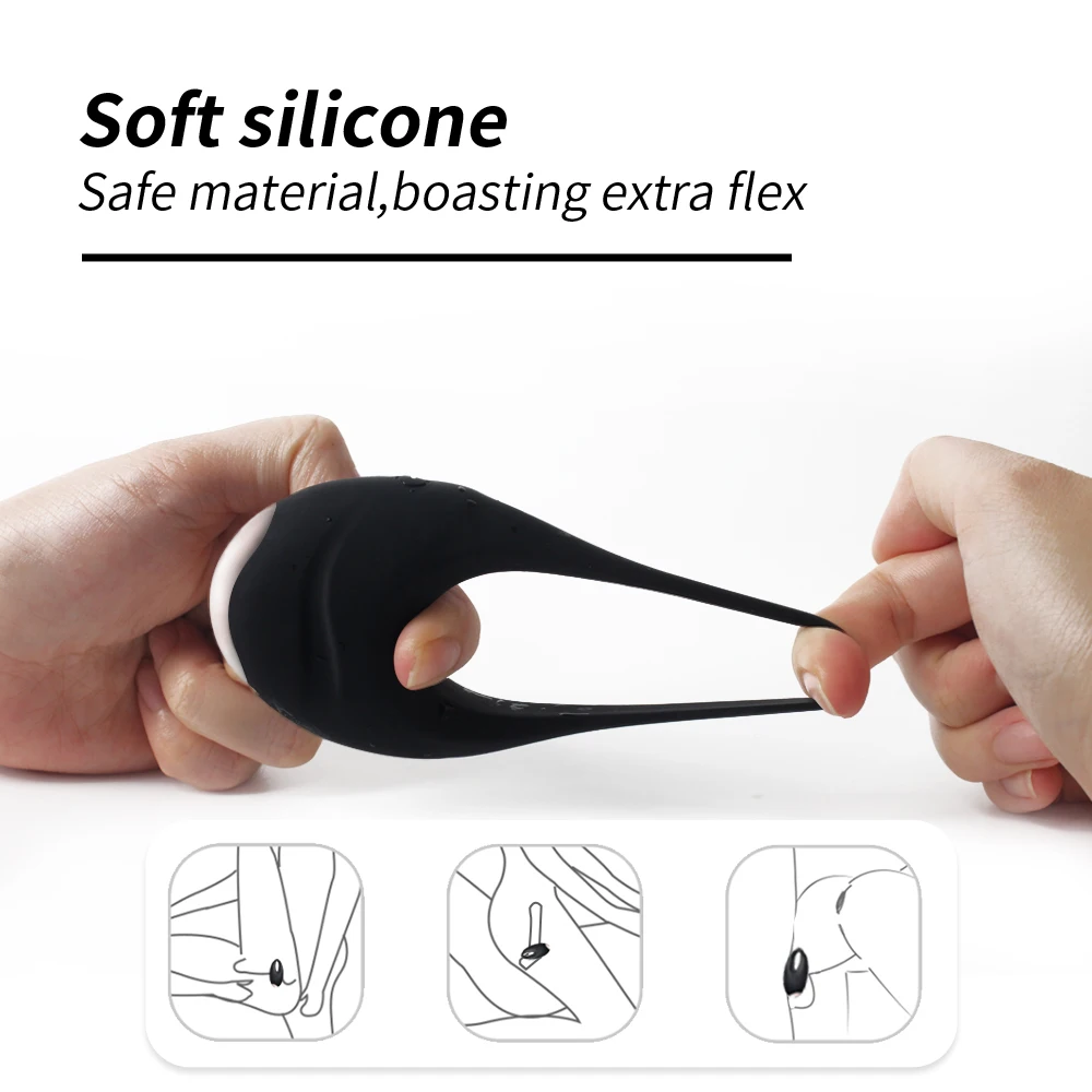 Vibrator Cock ring Penis Cock Ring on for Man Delay Ejaculation Sex Toys for Men Couple Rings Penisring Toys for Adults 18