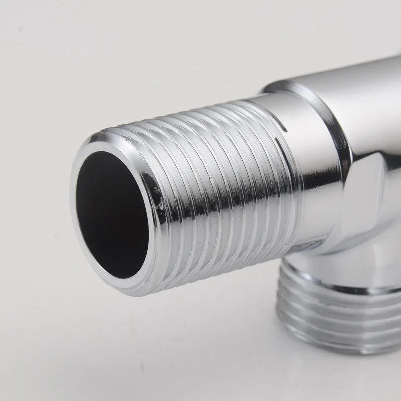 Factory New Design Single Cold Brass Two Way 90 Degree Toilet Angle Valve Faucet Bathroom Customized Angle Valves