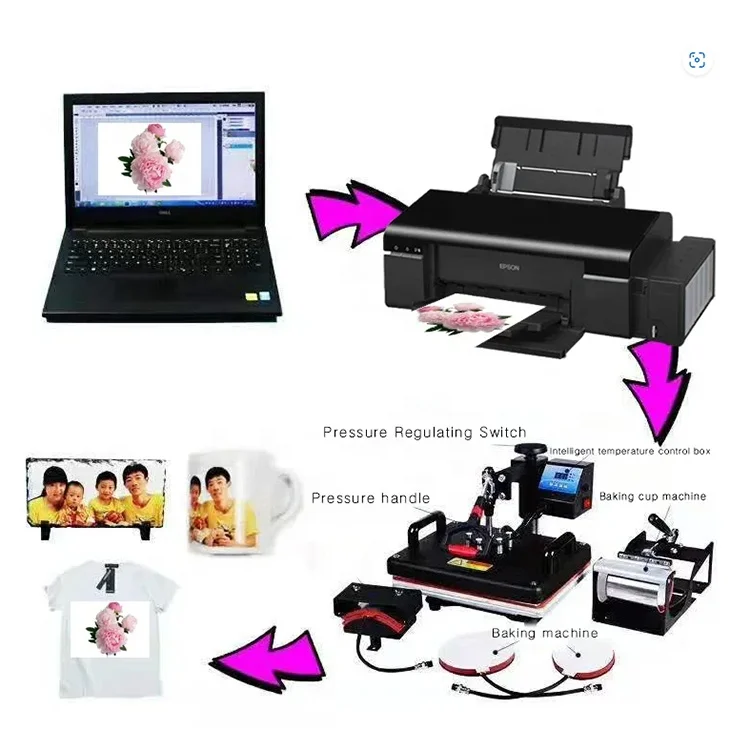 Wholesale Custom Designs Plastisol DTF Heat Transfer Press Labels for T-shirt