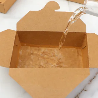 Hot Selling Recycled Brown Kraft Paper Food Grade Packaging Box Salad Sandwich Takeaway Food Lunch Box