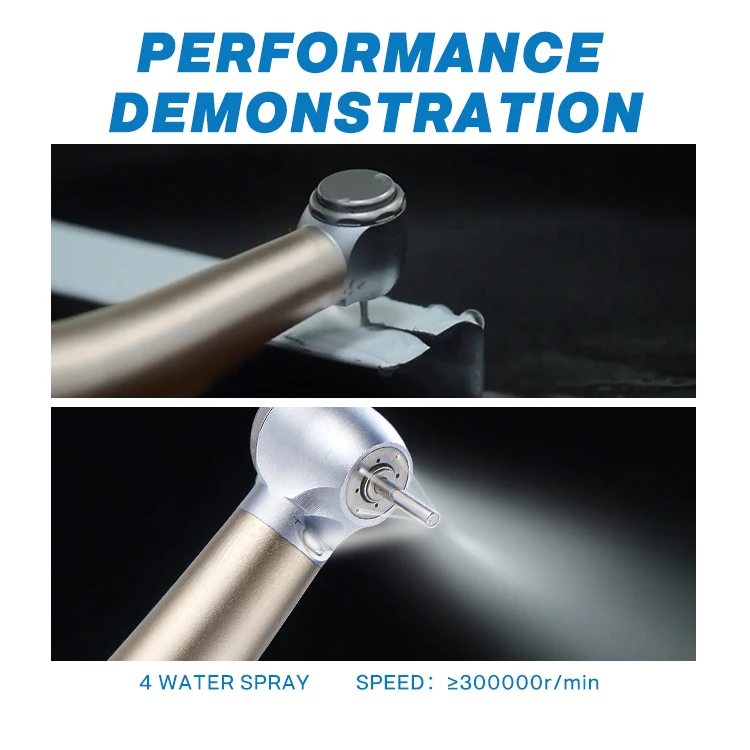 Factory price customizable air turbine dental handpiece N-PTL quick coupling led high speed dental handpiece