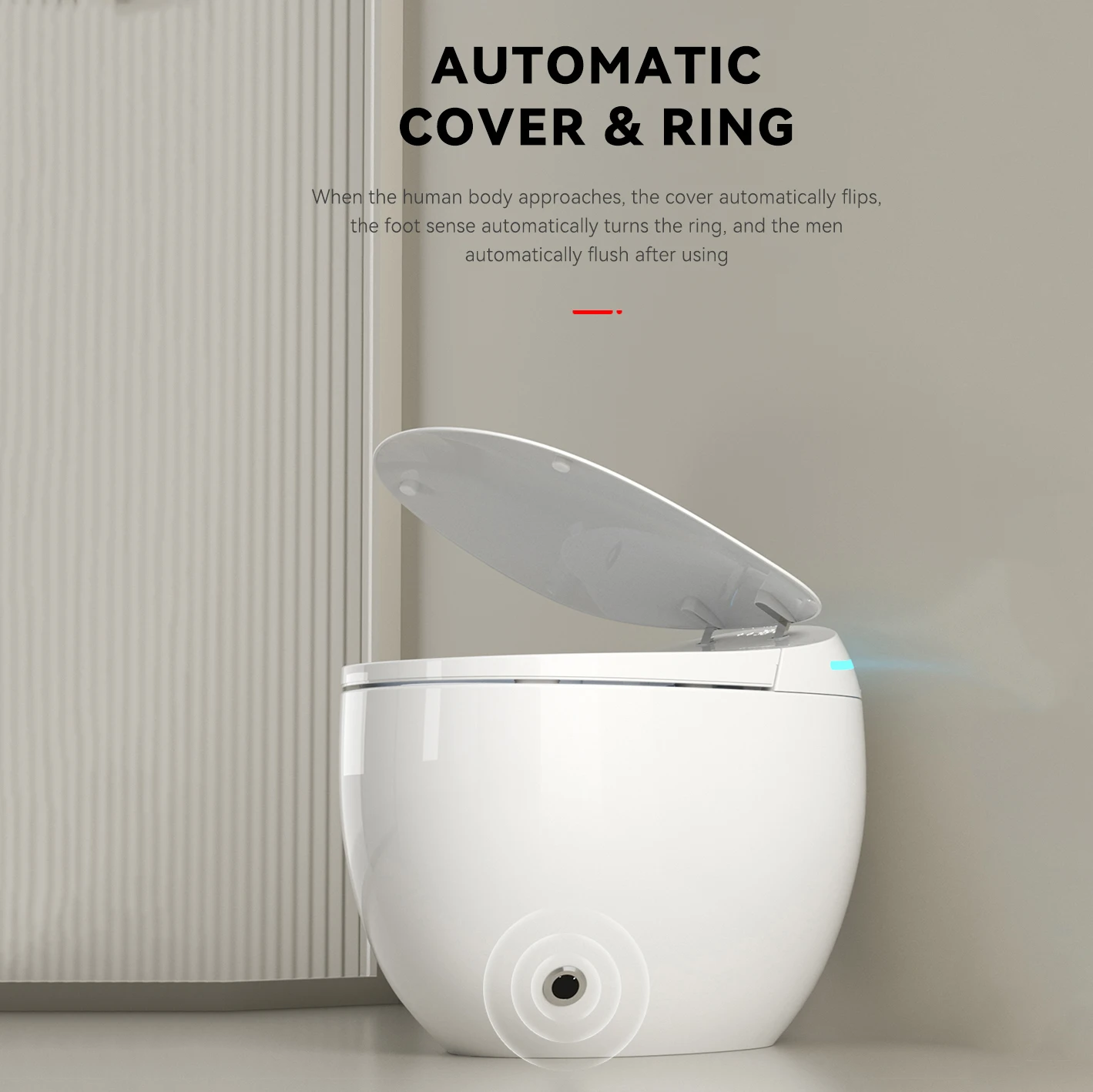 Hot Selling Sanitary Ware Auto Open Sensor Flush Commode Automatic Toilet Bowl Electronic Bathroom Wc Intelligent Smart Toilet