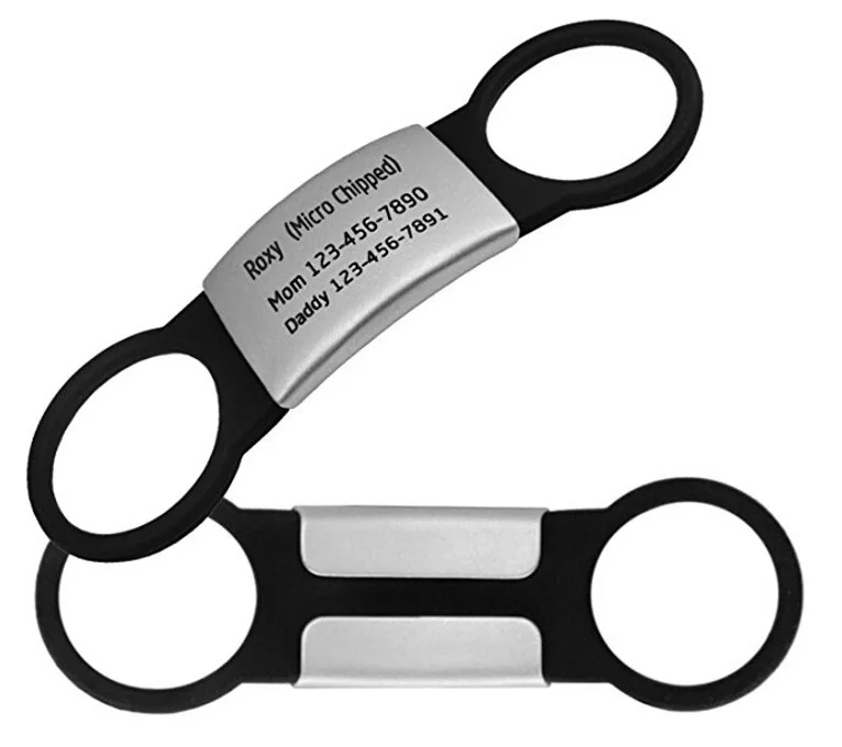 Customized anti-lost dog tag stainless steel pet identification tag laser carving Dog ID cat silicone engrave id pet tag