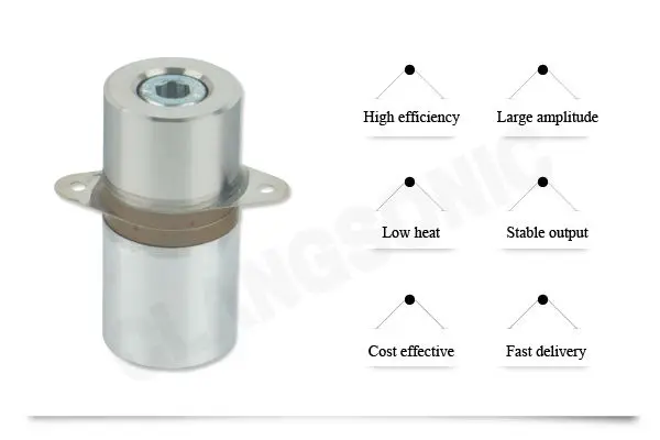 40khz Low power piezo ceramic ultrasonic cleaning transducer