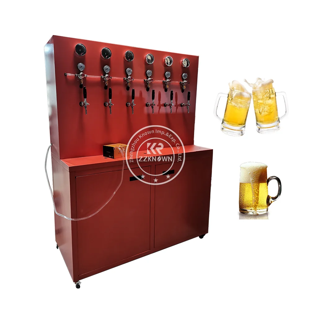 2024 Cold Drink Dispenser Stainless Steel Beer Tower Beverage Dispenser Machine With Stand And Spigot For Party