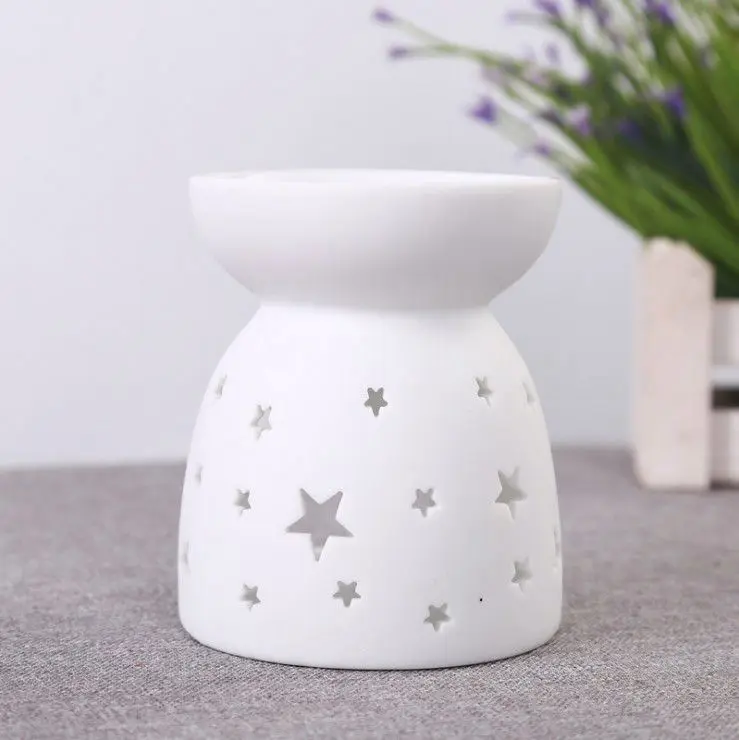 Cheapest Candle wax melt burners ceramic european style lampe berger oil wick burner ceramic oil burner for aromatherapy