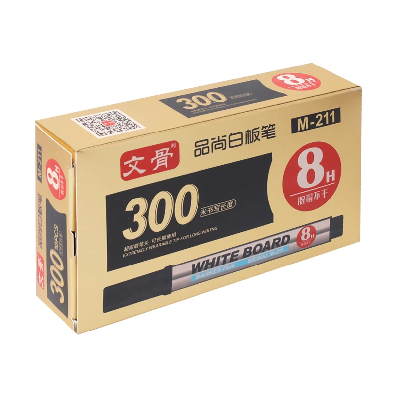 10pcs Large capacity Whiteboard Pen Markers Pen Water Marker School Supplies Plastic White Board Marker Erasable Glass Pen Black