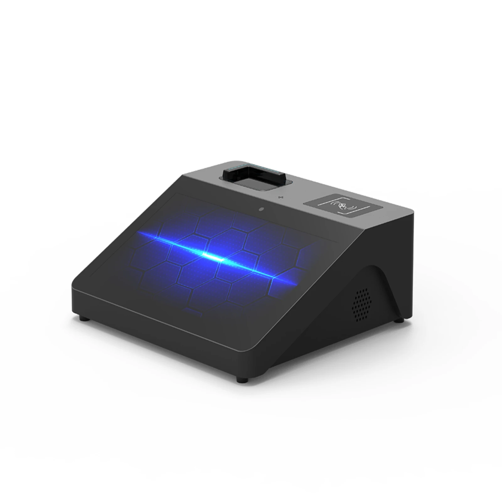 Windows Android Mini Kiosk 15.6 Inch Touch Screen Pos Systems Passport Reader Support Nfc with Barcode Scanner