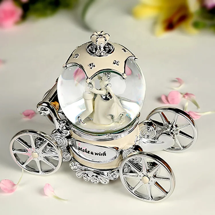 Романтическая жемчужная Музыкальная шкатулка с изображением белого цвета слоновой кости и серебра