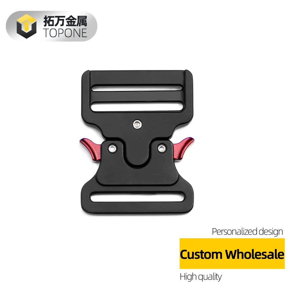 2 inch All Black Casual Belt Buckle Custom Logo Tactical Military Belt Buckle Sport Bluck