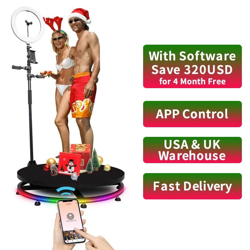 100 см, медленно Двигающаяся портативная 360 фото-камера, автоматическая 360 градусов видеокамера для вечеринки