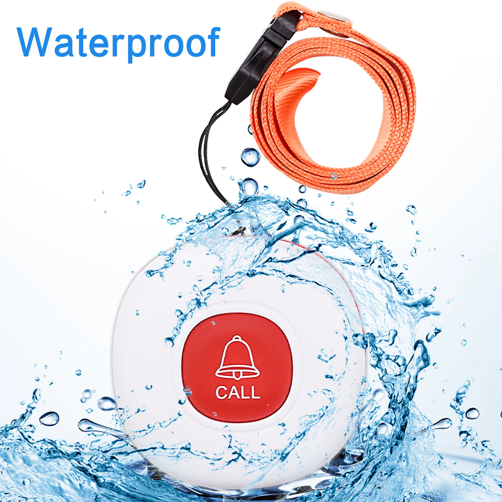 Daytech LP05 3-2 Vibration Pager Call Button Wireless Caregiver Pager for Home/Elderly/Patient Nurse Alert System