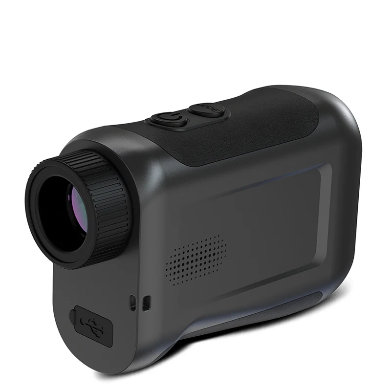 High Quality Portable Black Waterproof Color Oled Screen Rechargeable Digital Laser Measurement Laser Golf Rangefinders