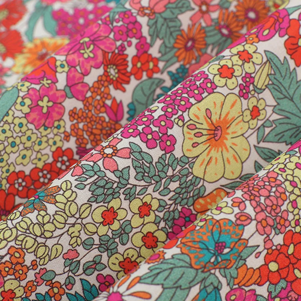 Hot Sale Soft Modern Design Home Textile Fabric 80S Digital Printing 100% Cotton Fabric High Quality Liberty Fabrics
