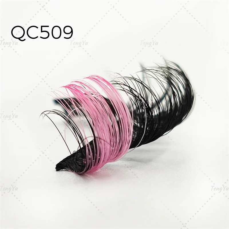 New arrival hot selling Curly fluffy Russian  strip lashes C CC D DD L curl faux mink Russian pink strip lashes