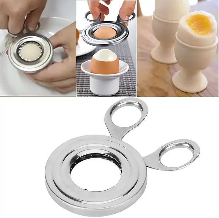 Kitchen Accessories Easy Egg Tools Stainless Steel Egg Shell Cutter Cracker Egg Scissors