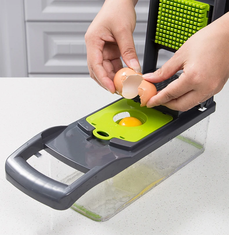 
Multiple Cheese Grater Vegetable Slicer Dicer Cutter Onion Vegetable Chopper with Container and Blades 