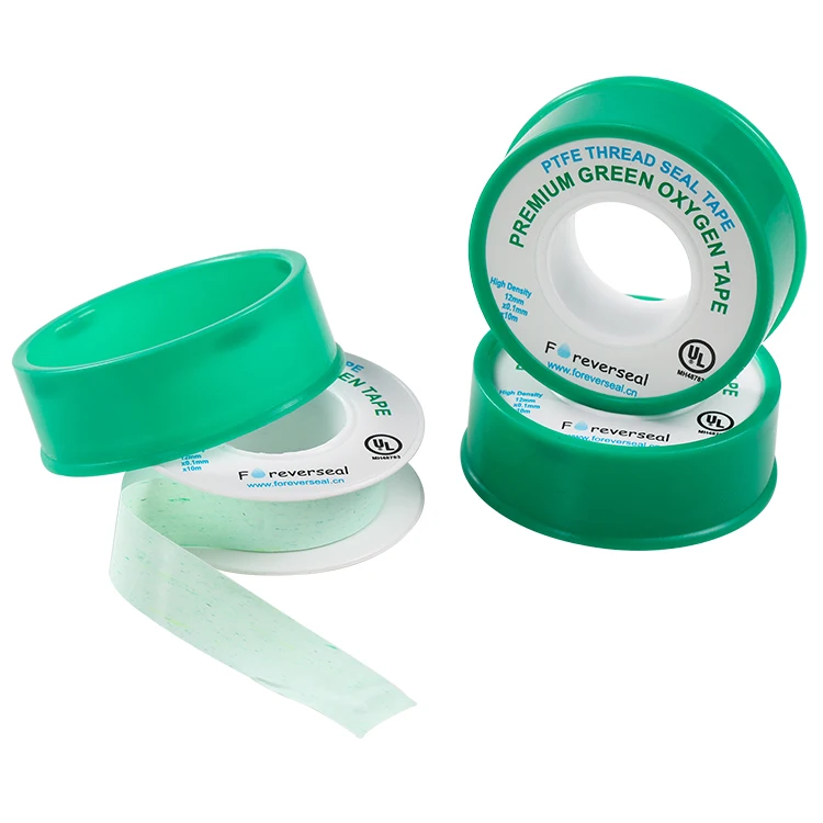 12mm Ptfe Taflon Thread Seal Tape Green Oxygen Line Ptfe Tape