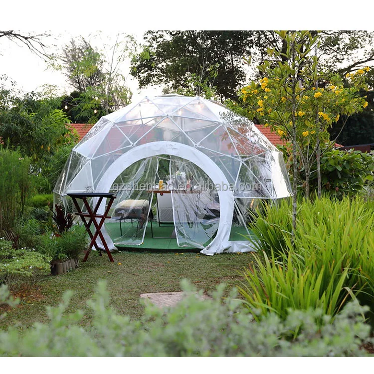 dome tent 6m 8m large clear window camping house tent