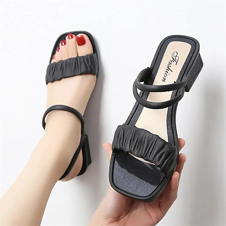 Hot sale Factory price slippers Vacation casual outer fashion women shoes flat-bottomed lady lazy sandals