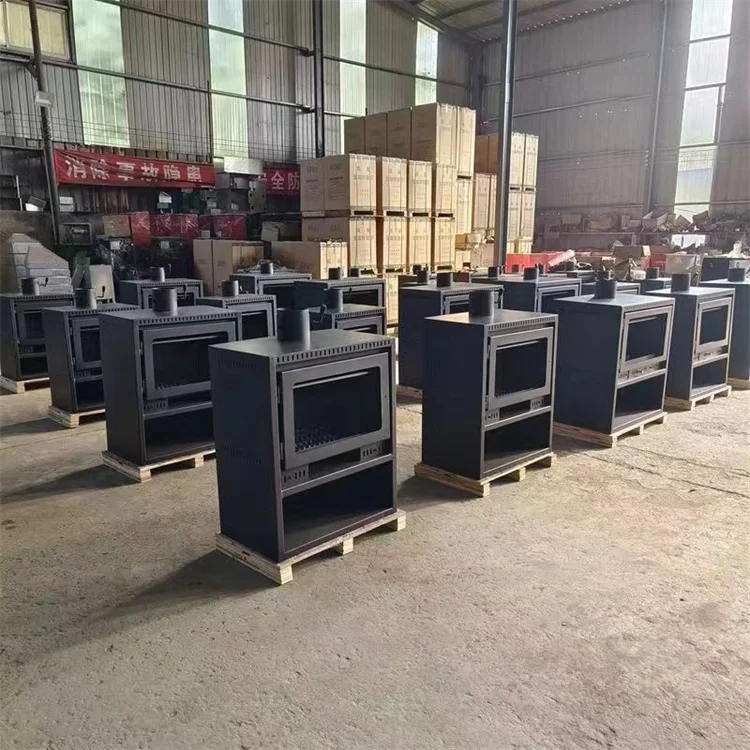 Customized Hot Selling Modern Wood Burning Stove Indoor Heating Mantel Insert Wood Fireplace