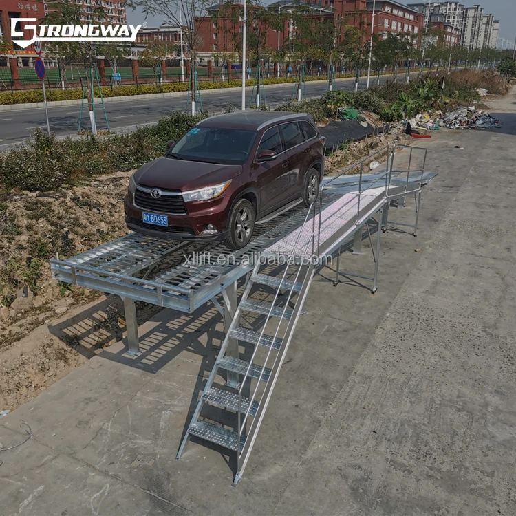strongway 13220Ib portable car ramp easy installation steel car ramp height adjustable car ramps for hot sale