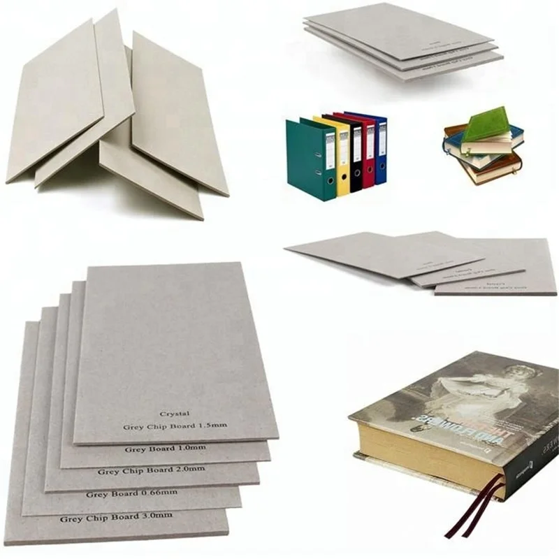 1.5mm Thick 1200GSM Grey Chip Board Double Sides Laminated Grey Board