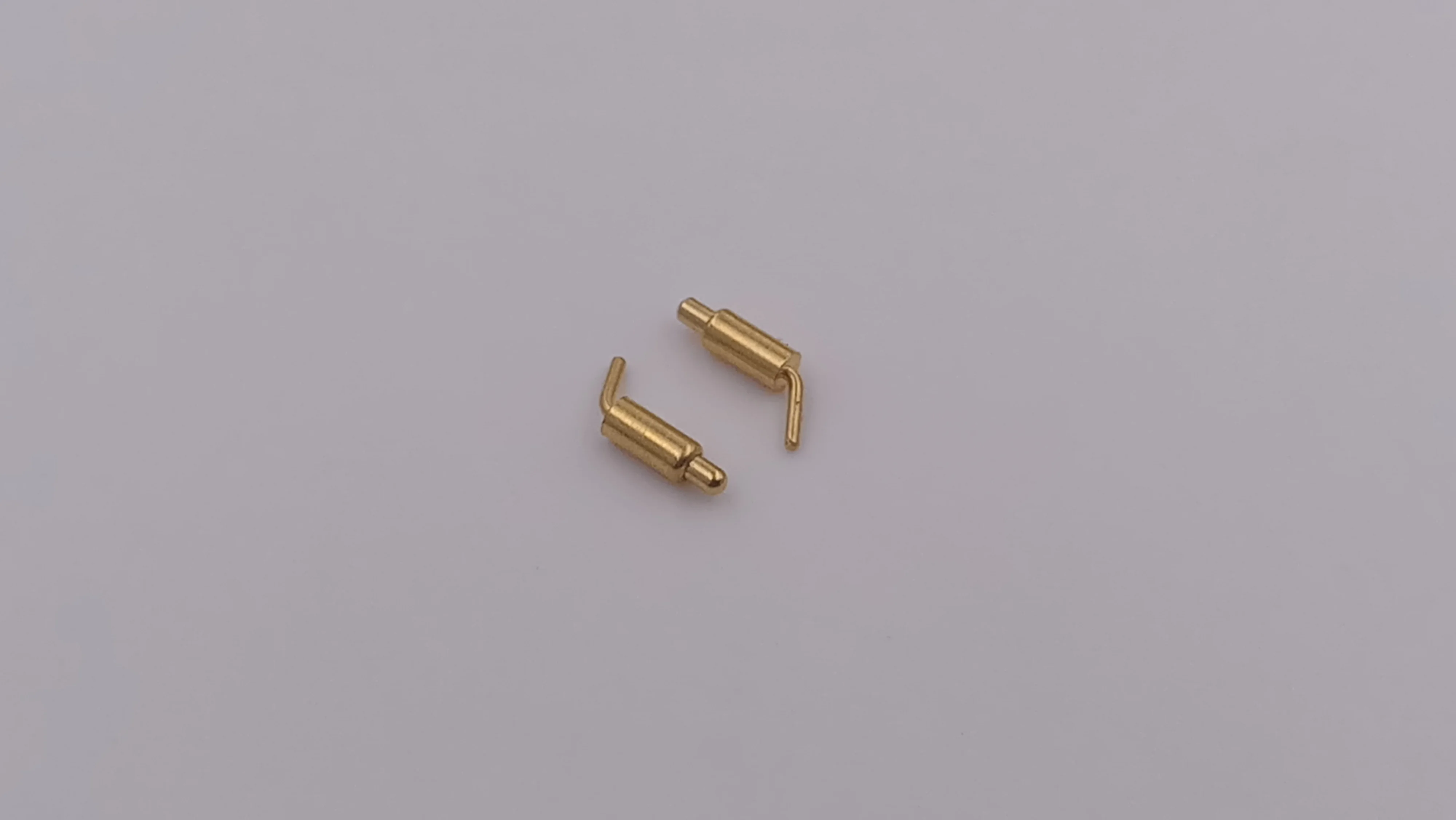 High Current gold plated 20000 life-cycle Right angle spring loaded pogo pin connector