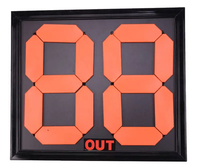 wholesale referee equipment 2-digit 2 side mechanical substitution board soccer football player change board