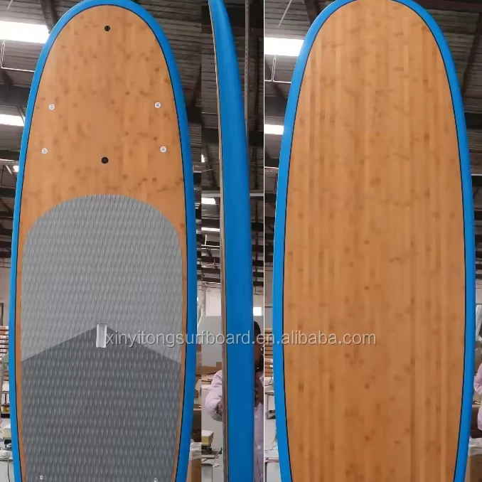 Strongest SUP paddle board with clear bamboo veneer for 2017