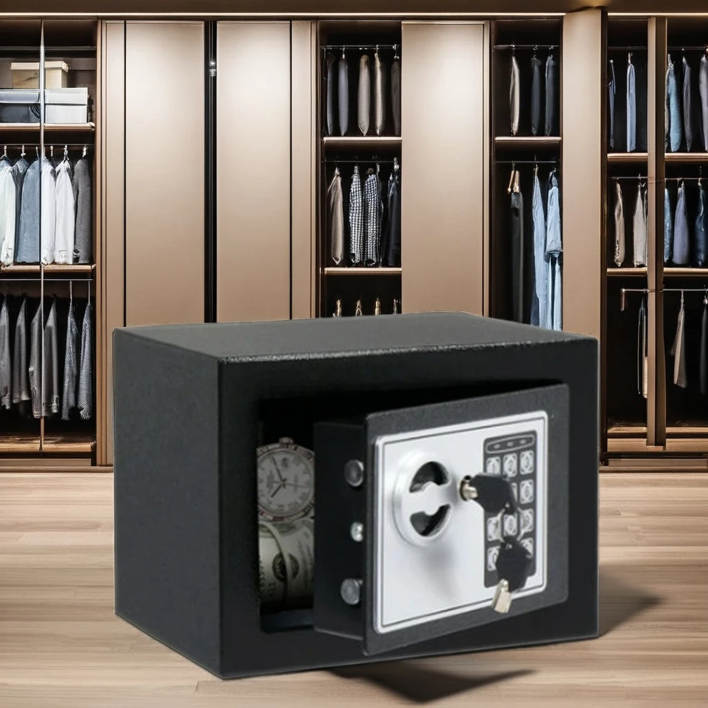 Hotel Grade Electric Fireproof Security Box DIY Industrial Metal Money Safe with Steel Material for Hotel Use
