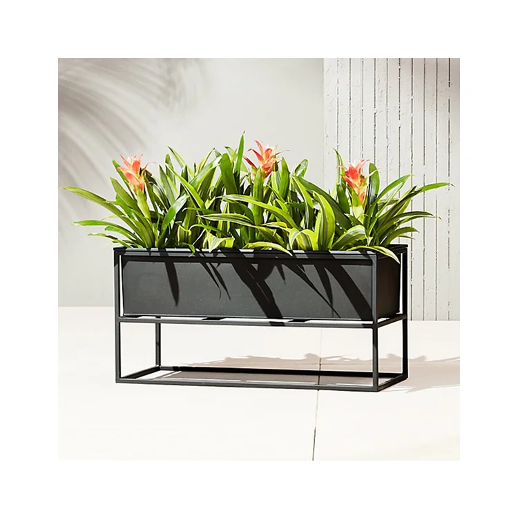 Custom Stainless Steel Flower Box Brackets Indoor Flower Metal Plant Pot Stand